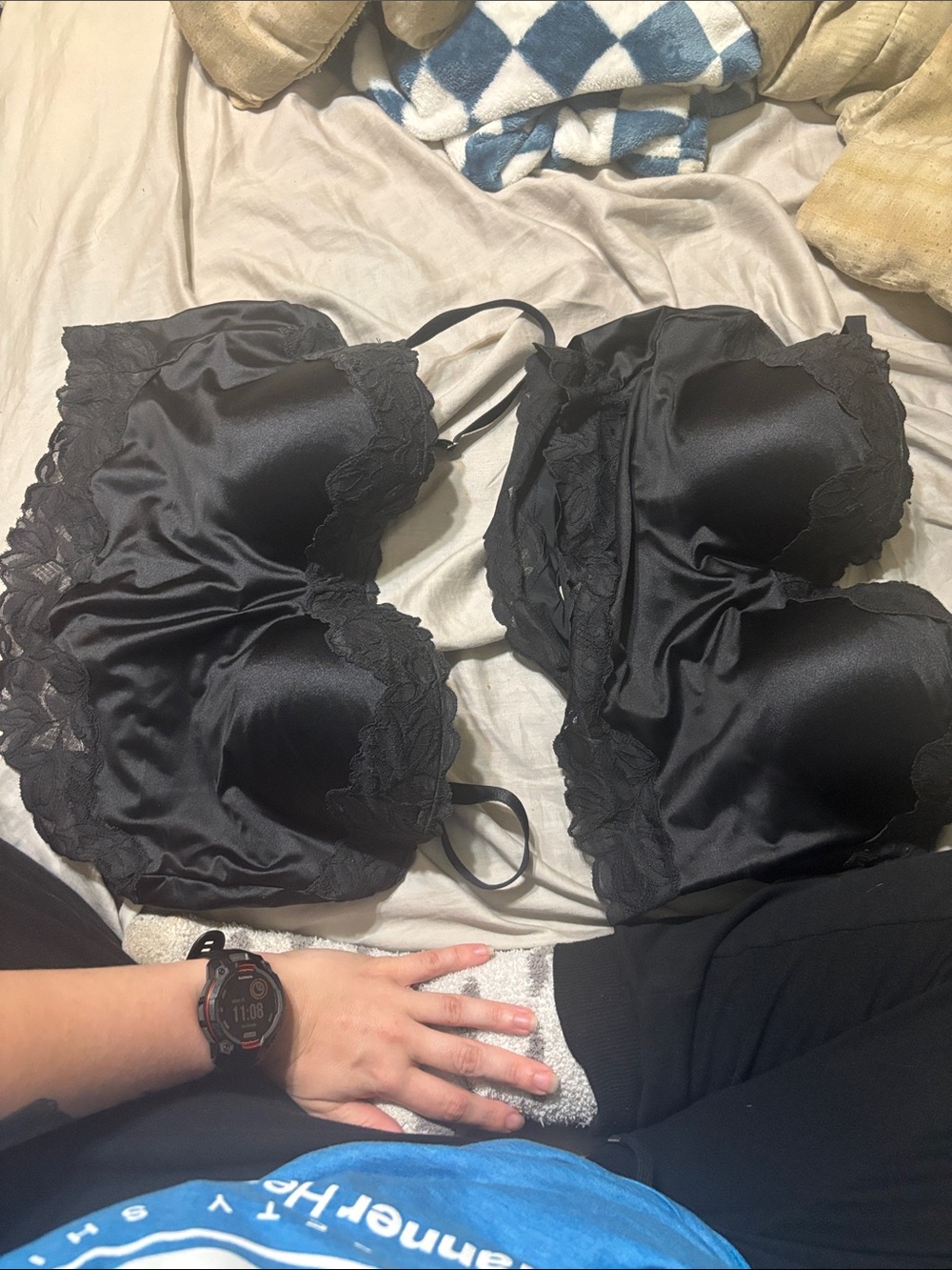 Set 2 Satin Bustier/Bra